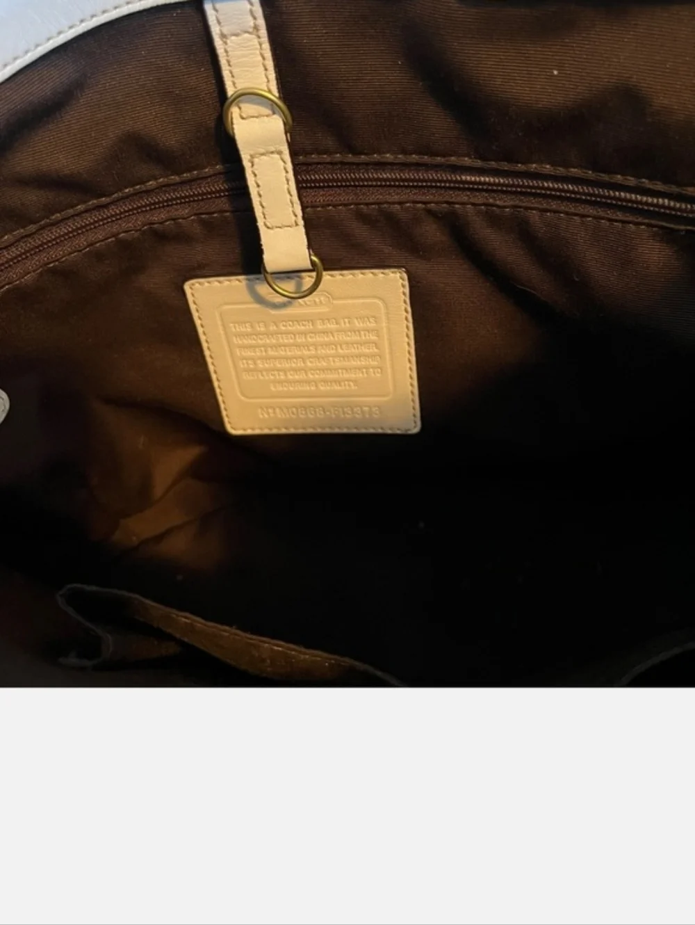 Coach Bleecker Natural Straw Leather Flower Tote - Picture 9 of 12